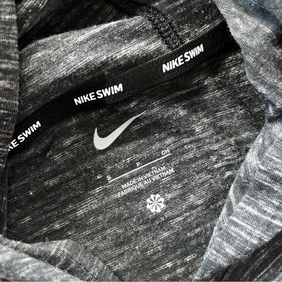 Nike Swim Essential Women's Hooded Cover Up dress dark gray - S - Picture 10 of 12